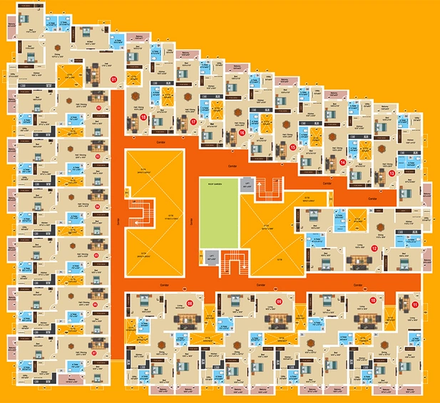 Floor Plan of Sree Daksha Aashritha in Vadavalli, Coimbatore - Image 170527