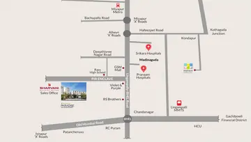 Location of Sharvani Sree Hemadurga Paradise - Image 110191
