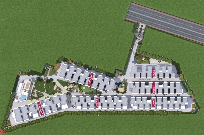 Master Plan of Sharvani Sree Hemadurga Paradise in Chandanagar, Hyderabad - Image 110192