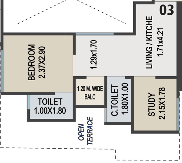 2 BHK Flat in Shiv Tattvam Smart 2 in Navapura, Vadodara - Image 731004