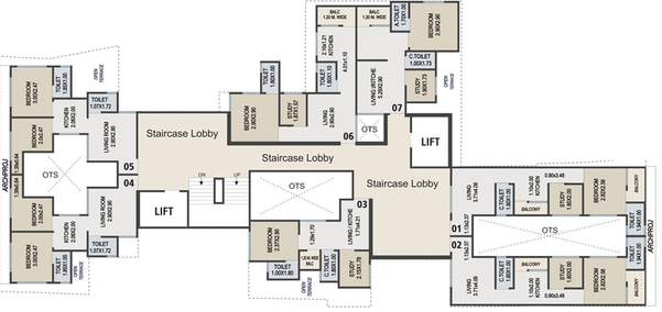 Floor Plan of Shiv Tattvam Smart 2 in Navapura, Vadodara - Image 110198