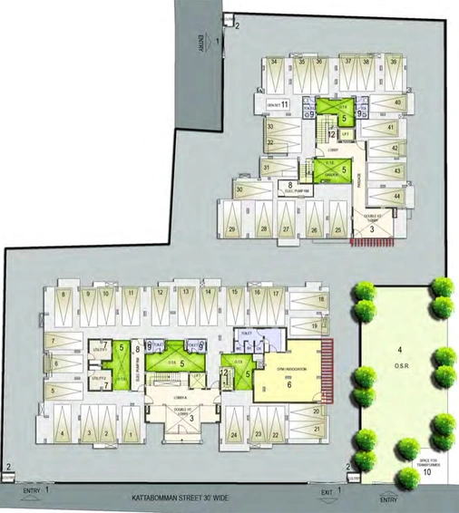 Master Plan of Coromandel Coral Roselin in Ganapathy, Coimbatore - Image 171264