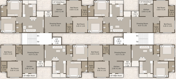 Floor Plan of Shree Takshashila 2 in Gotri, Vadodara - Image 112749