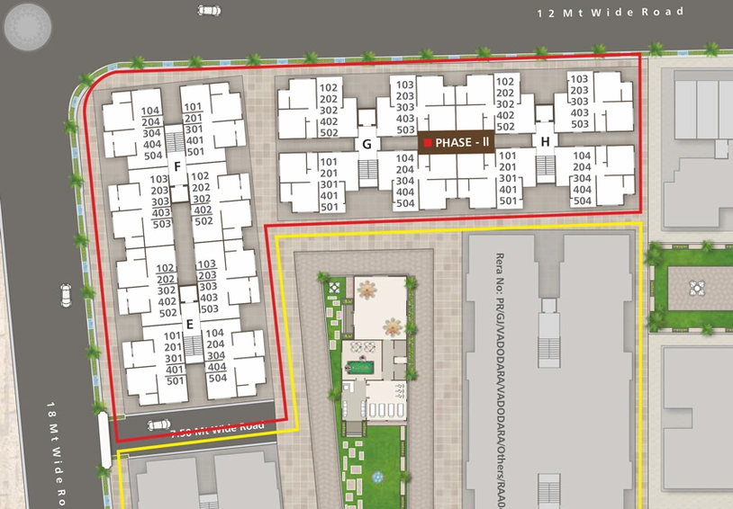 Master Plan of Shree Takshashila 2 in Gotri, Vadodara - Image 112750