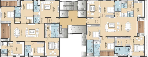 Floor Plan of AR Amara Vana in Nungambakkam, Chennai - Image 179537