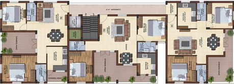 Floor Plan of Global Castle in Madambakkam, Chennai - Image 179176