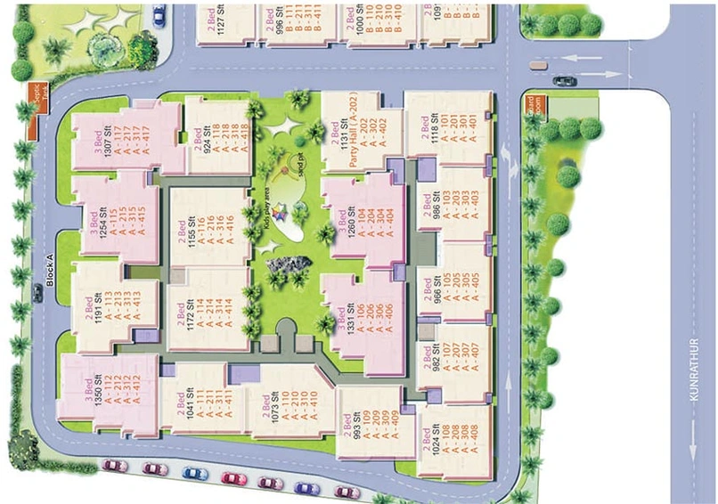 Master Plan of Harithams Appurva in Kovur, Chennai - Image 180049