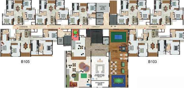 Floor Plan of Casagrand Massimo in Kundrathur, Chennai - Image 191211