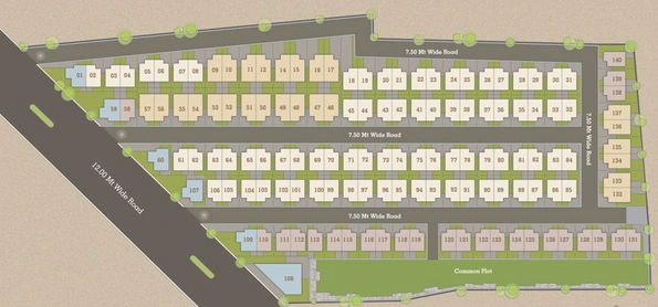 Master Plan of Shree Labh Bungalows in Bill, Vadodara - Image 110284