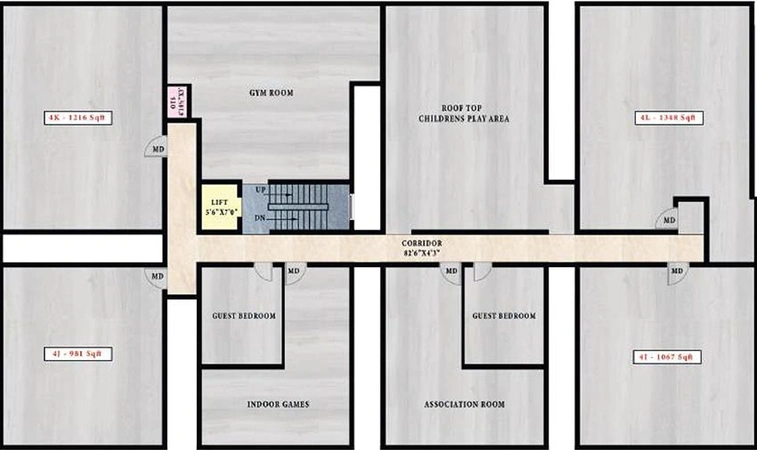 Floor Plan of ATH Royal Queen in Pammal, Chennai - Image 169900