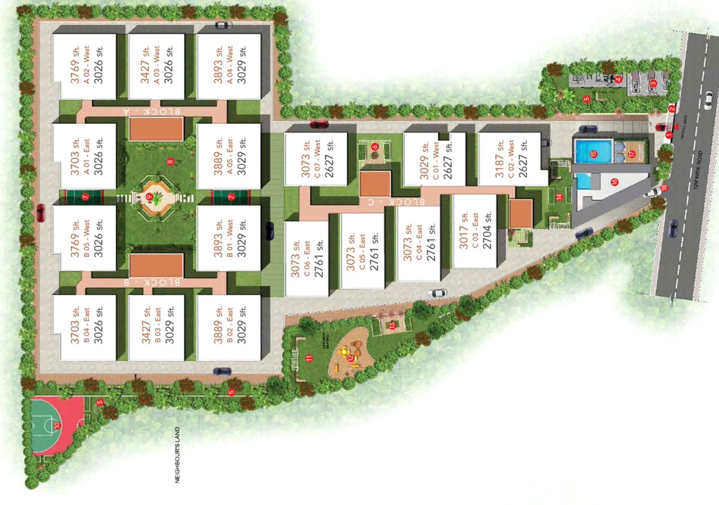 Master Plan of Ankura Urban Trilla in Mokila, Hyderabad - Image 110437
