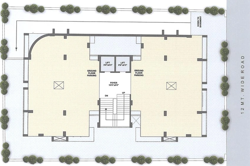 Master Plan of Shivay Pushpkunj Residency in Ghodasar, Ahmedabad - Image 110667
