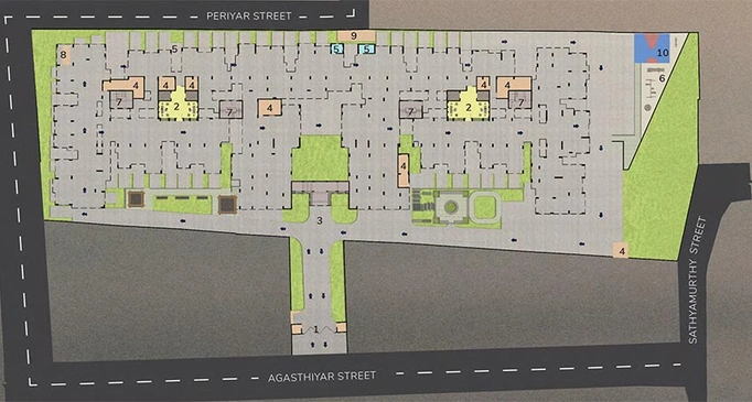 Master Plan of Arihant Melange in Saligramam, Chennai - Image 177836
