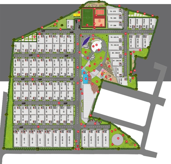 Master Plan of Pranavas Sama Lakshma Reddy Greenwich in Attapur, Hyderabad - Image 110736