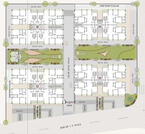 Master Plan of Ramdev Devasya Status in Nikol, Ahmedabad - Image 117273