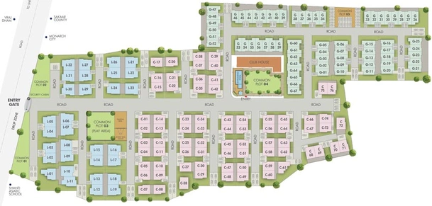 Master Plan of BR Poonam Pride in Shela, Ahmedabad - Image 110931