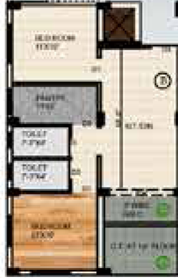 2 BHK Flat in Rajwada Casablanca in Sonarpur, Kolkata - Image 811917