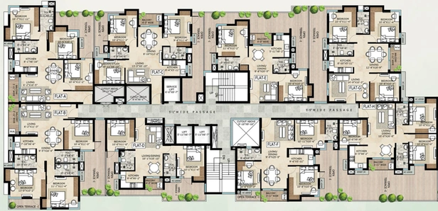 Floor Plan of Rishi Ventoso Phase 2 in Madhyamgram, Kolkata - Image 156896