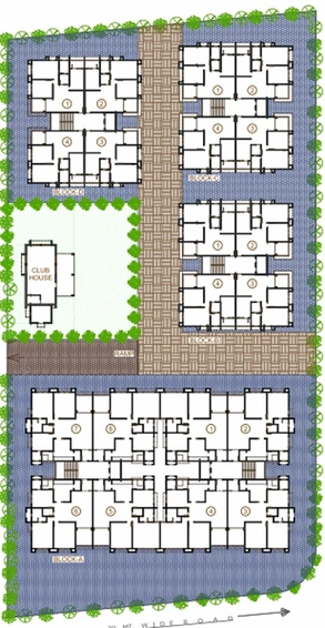 Master Plan of AV Star Heights in Nikol, Ahmedabad - Image 117580