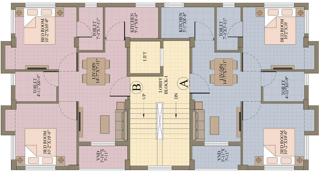 Floor Plan of Eden Roopkatha in Baruipur, Kolkata - Image 153071
