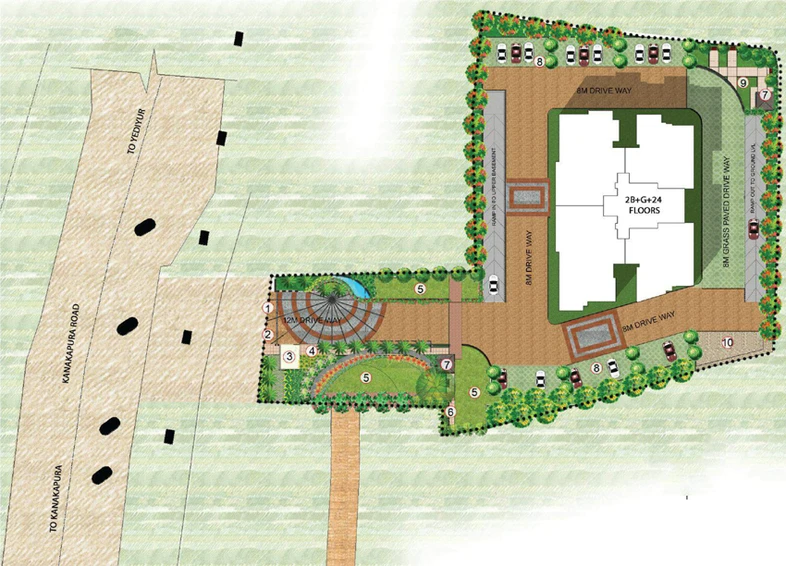Master Plan of Prestige Brooklyn Heights in JP Nagar, Bangalore - Image 110995