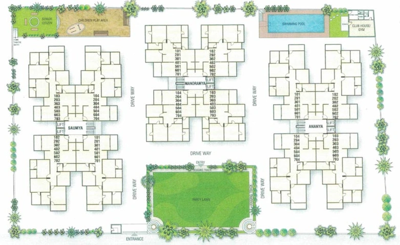 Master Plan of Swastik Harmony in Nava Naroda, Ahmedabad - Image 111079