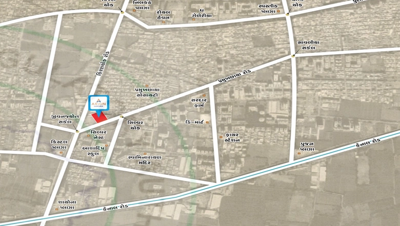 Location of Arjun Luxuria in Yoginagar Society, Surat - Image 110971
