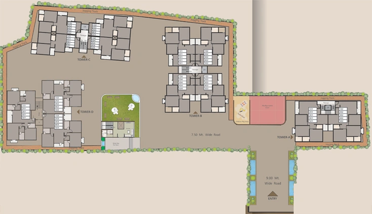 Master Plan of Riddhi Siddhi Erica in Diwalipura, Vadodara - Image 118316