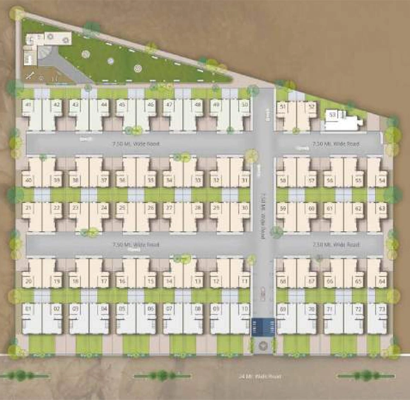 Master Plan of Darshanam Orchid in Sayajipura, Vadodara - Image 118333