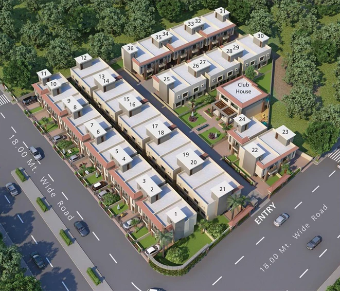 Master Plan of Wallman Sukhdham Upvan in Waghodia Road, Vadodara - Image 118339