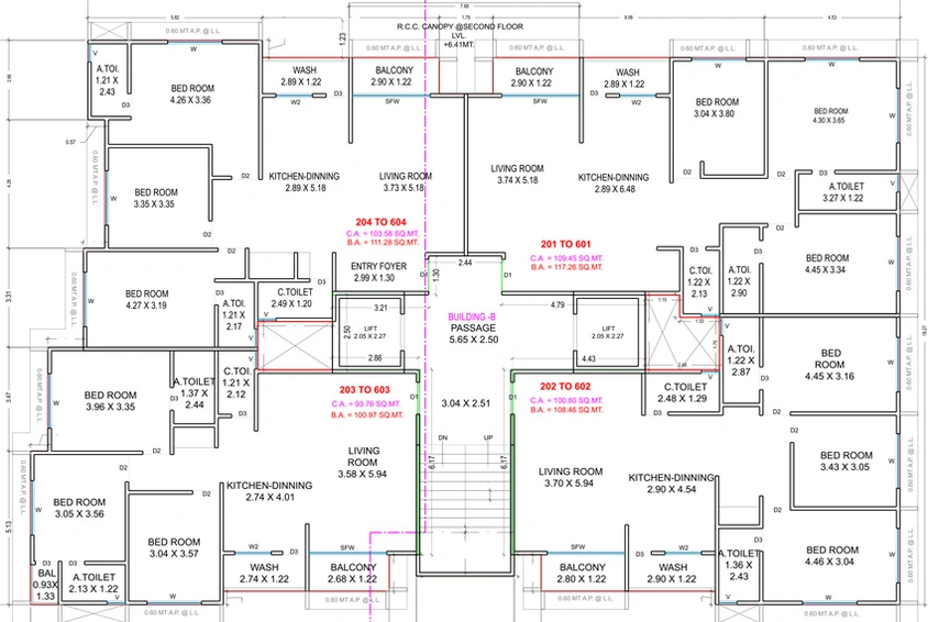 Floor Plan of Sankalp Prithvi Homes in Adajan, Surat - Image 111062