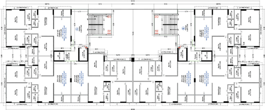 Floor Plan of Najaf River Side Tower in Adajan, Surat - Image 111600