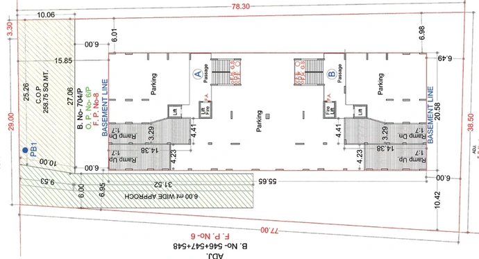 Master Plan of Najaf River Side Tower in Adajan, Surat - Image 111601