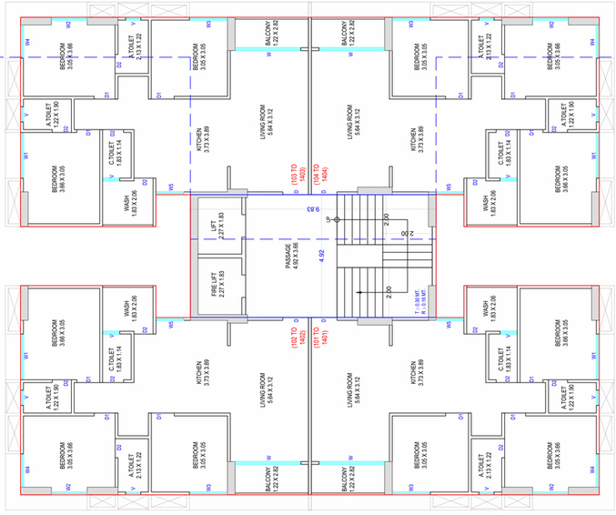 Floor Plan of Royal Pratishtha in Sarthana Jakat Naka, Surat - Image 111608