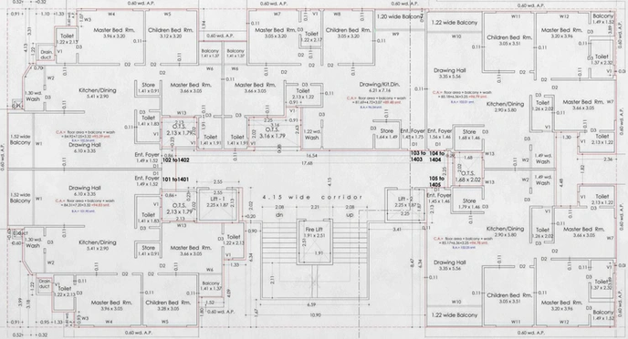 Floor Plan of Niyati Tulsi Darshan in Jahangirabad, Surat - Image 111145