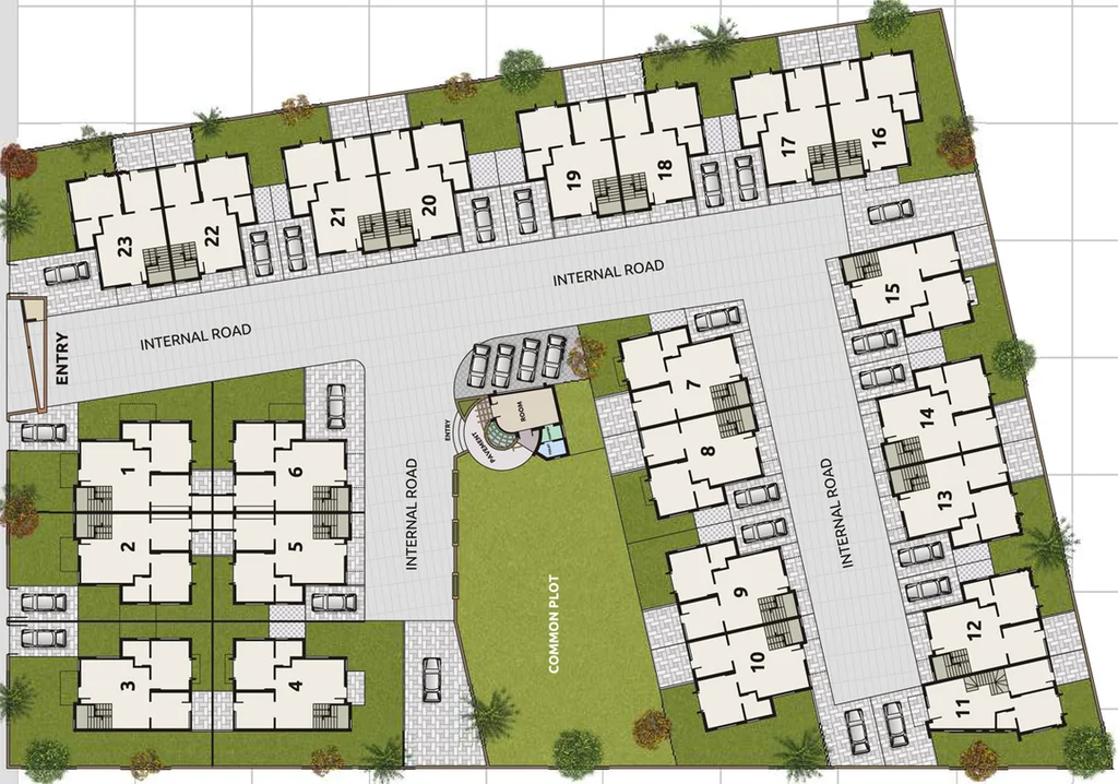 Master Plan of BN Astha Villa in Vastral, Ahmedabad - Image 113996