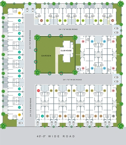 Master Plan of Avalon Park in Vatva, Ahmedabad - Image 117605