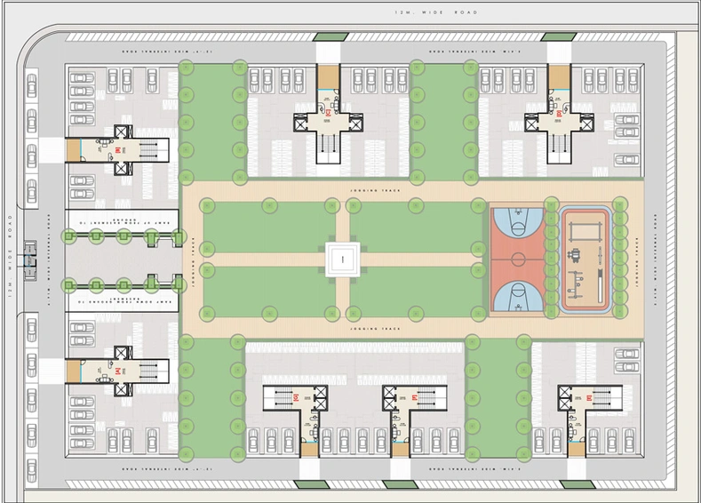 Master Plan of Aaranya Sanctum Palacio in Palanpur, Surat - Image 111154