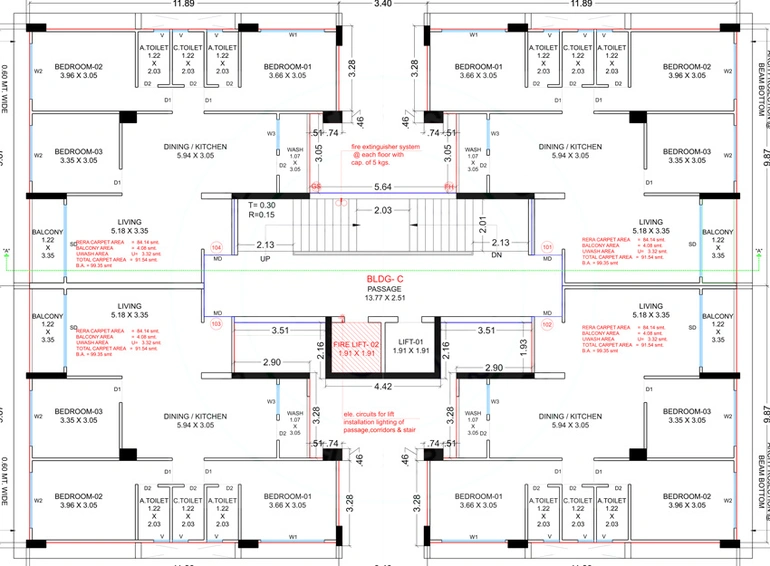 Floor Plan of Shrungal Nirvana in Bamroli, Surat - Image 111160