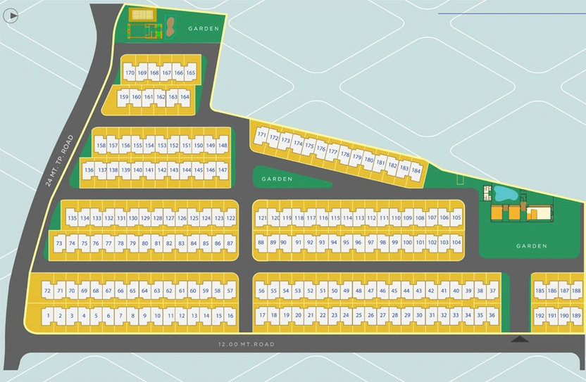 Master Plan of Sky City Floris in Shela, Ahmedabad - Image 113948