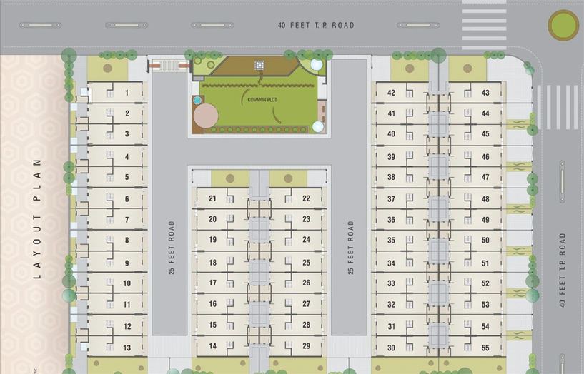 Master Plan of Uma Bileshwar Residency in Aslali, Ahmedabad - Image 117323