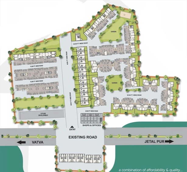 Master Plan of Svasaar Pravesh 1 in Chosar, Ahmedabad - Image 111194