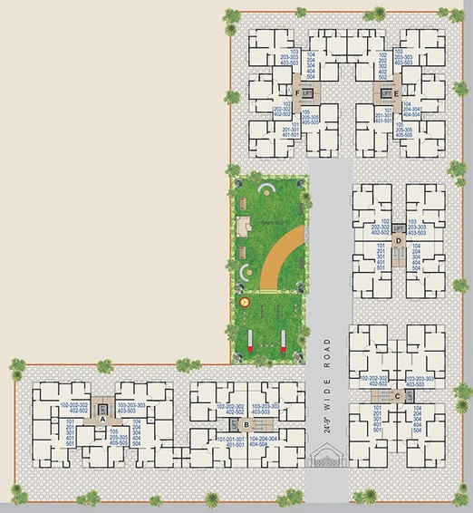 Master Plan of BIPL Sarvopari Elegance in New Ranip, Ahmedabad - Image 112818