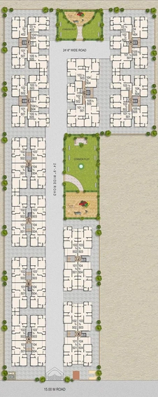 Master Plan of BIPL Sarvopari Flora in Nava Naroda, Ahmedabad - Image 111202