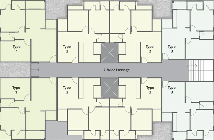 Floor Plan of BIPL Sarvopari Homes in Nava Naroda, Ahmedabad - Image 117623