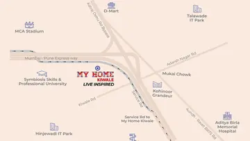 Location of Goyal My Home Kiwale - Image 9952