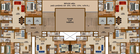 Floor Plan of Haware IPSA in Ghatkopar East, Mumbai - Image 29085