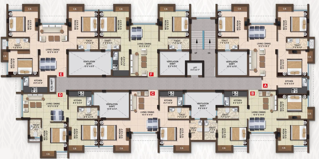 Floor Plan of Magnolia Destiny in Rajarhat, Kolkata - Image 154500