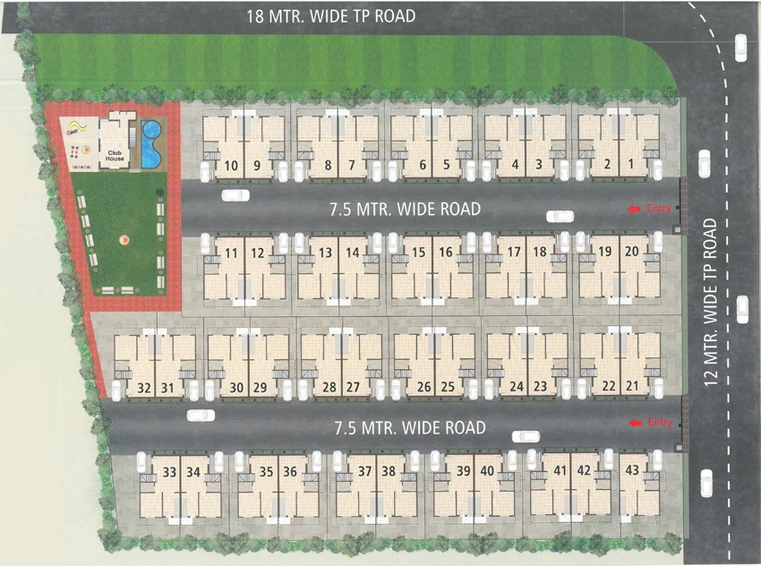 Master Plan of Royal Villa in Makarpura, Vadodara - Image 118436