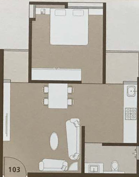 1 BHK Flat in Akruti Diya Style Home in Undera, Vadodara - Image 765442